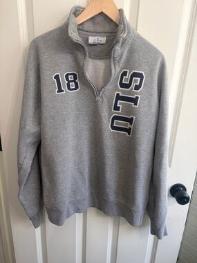 Vintage SLU Saint Louis University 18  Quarter-Zip Varsity Pullover size M.